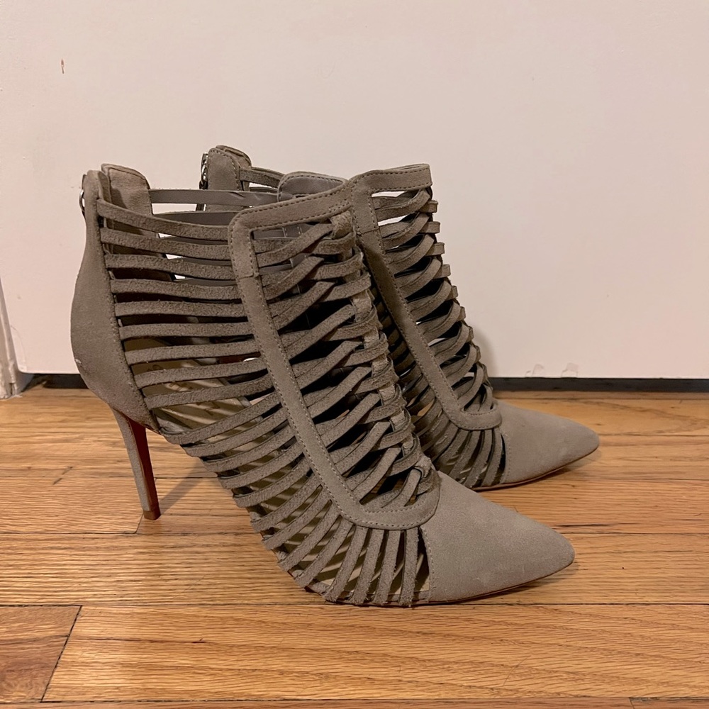 Schutz Caged Ankle Bootie Stiletto 10